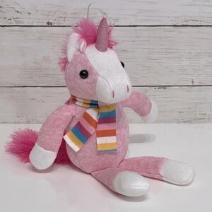 NEW Pretty Pink Sock Unicorn Plush 8” PRICE FIRM